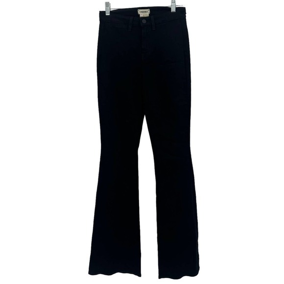 L'AGENCE Joplin High-Rise Flare Leg Jeans Stretch In Noir Size 25 NWOT - Picture 8 of 10